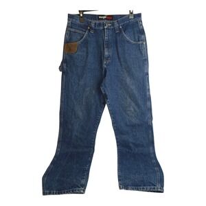 WRANGLER RIGGS WORKWEAR CARPENTER MENS Blue JEAN PANT - 32x36 3W020AI
